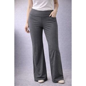 Tek Gear Shapewear Yoga Pants Womens XL Gray Straight Leg High Rise‎ RN73277